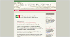 Desktop Screenshot of casademacau.org.au
