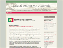 Tablet Screenshot of casademacau.org.au